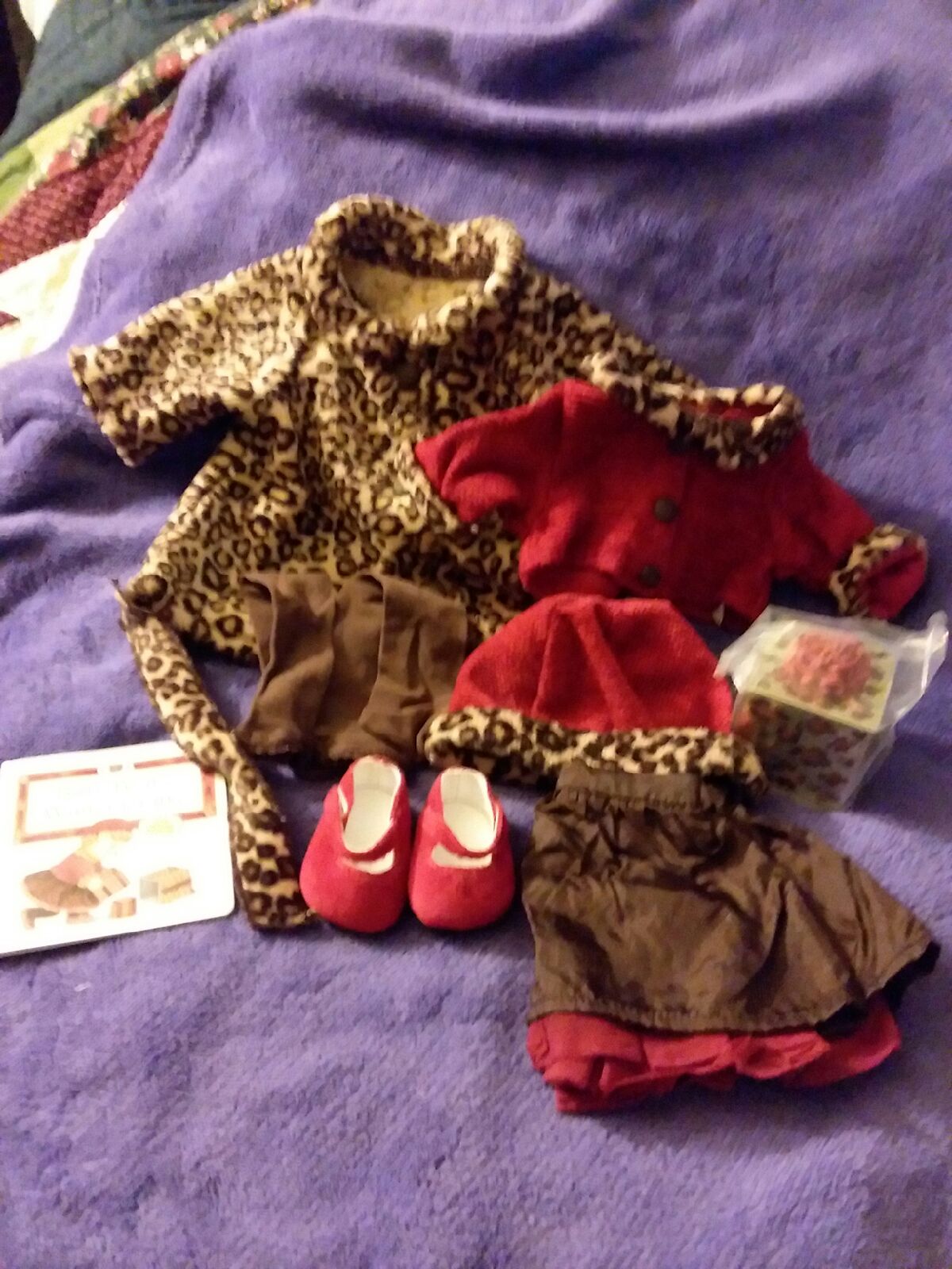 A. G. Bitty Baby Chocolate Cherry Outfit