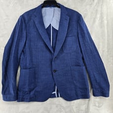 Taylor Stitch Navy Blue knit 44R Linen Wool Blazer Jacket Sport Coat Huckberry