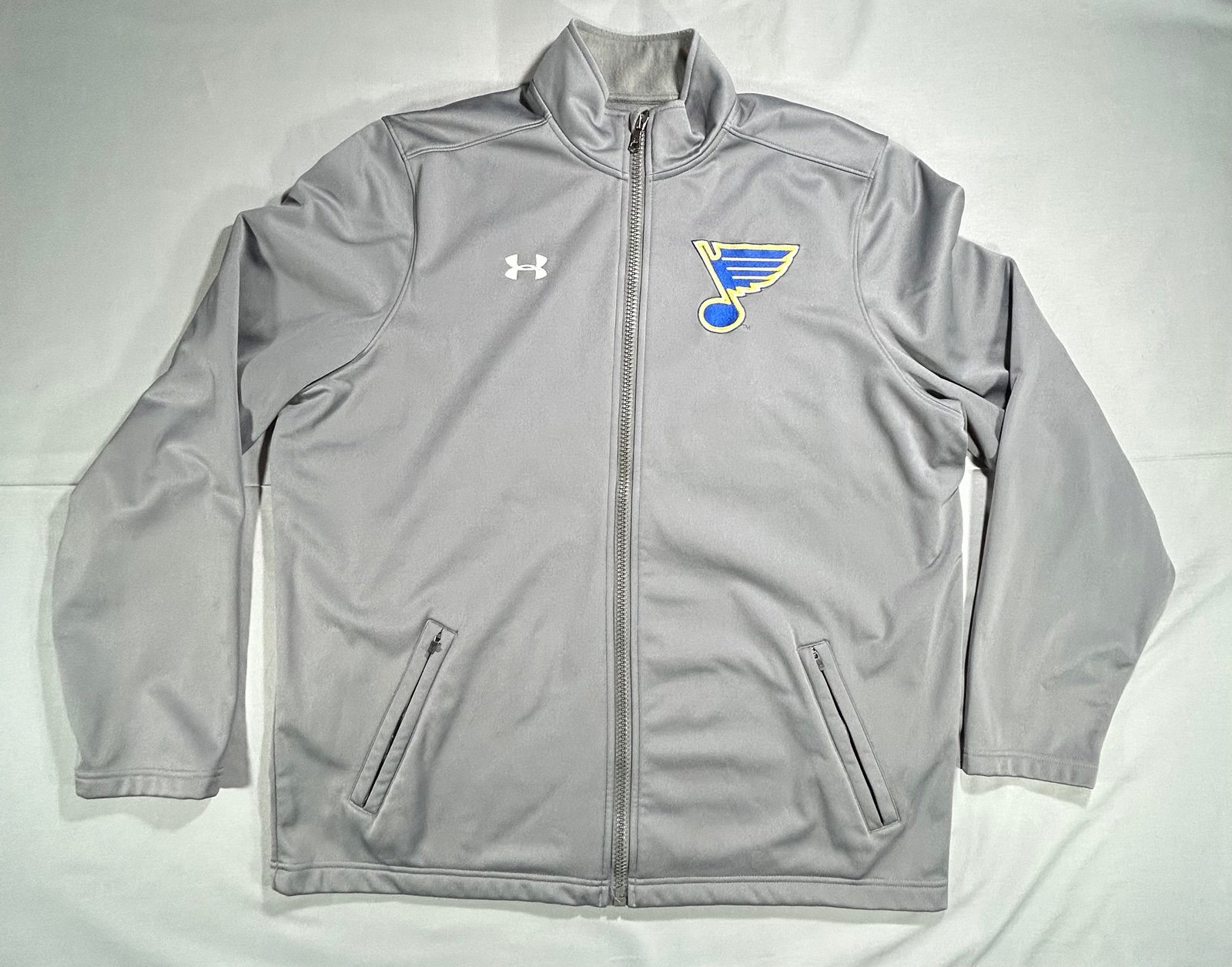 Under Armour Cold Gear St. Louis Blues Hockey Gray Jacket men’s XL