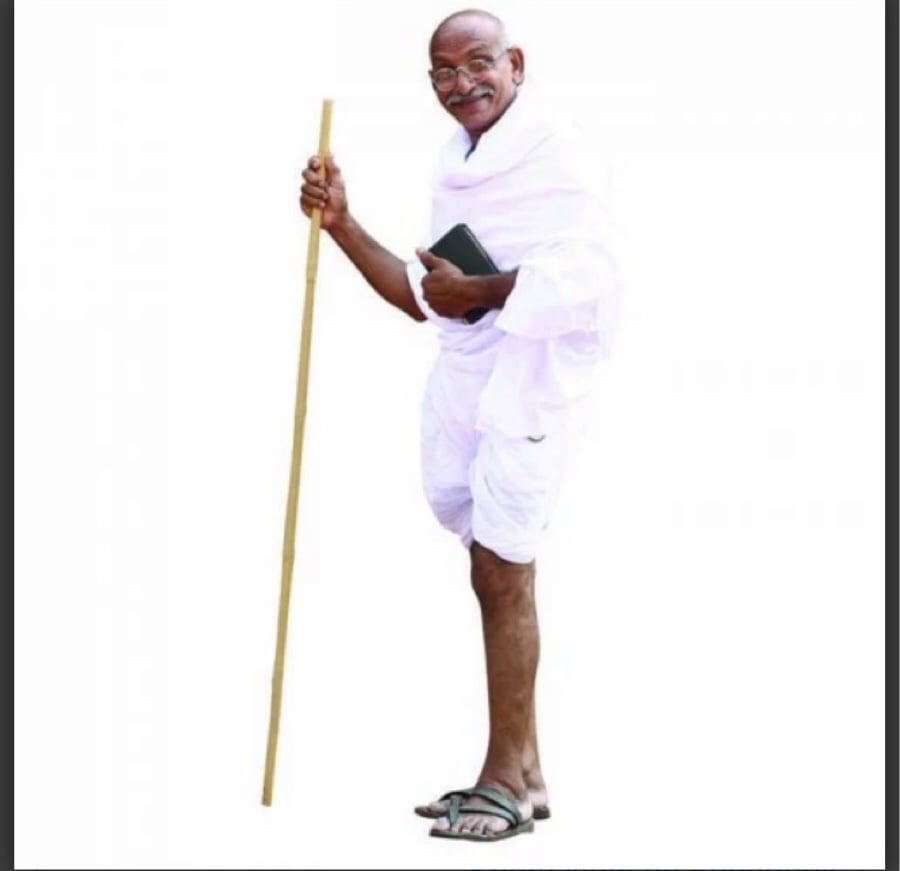 GANDHI COLOR LIFE SIZE CARDBOARD CUTOUT FREE SHIPPING!