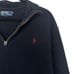polo ralph lauren preppy navy blue quarter zip sweater size XL