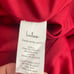 Lulu’s Column Dress Red L Square Neck Maxi Cross X Back Side Slit NWT NEW