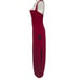 Lulu’s Column Dress Red L Square Neck Maxi Cross X Back Side Slit NWT NEW