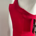 Lulu’s Column Dress Red L Square Neck Maxi Cross X Back Side Slit NWT NEW