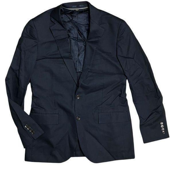 J Crew Mens 40R Blue $298 Slim-Fit Ludlow Suit Jacket Italian Chino Navy AT050