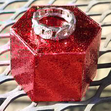 Sterling Silver Diamond Cuban Link Ring