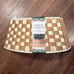Kirklands Neutral Checkered Christmas Tree Collar skirt, 28 in.