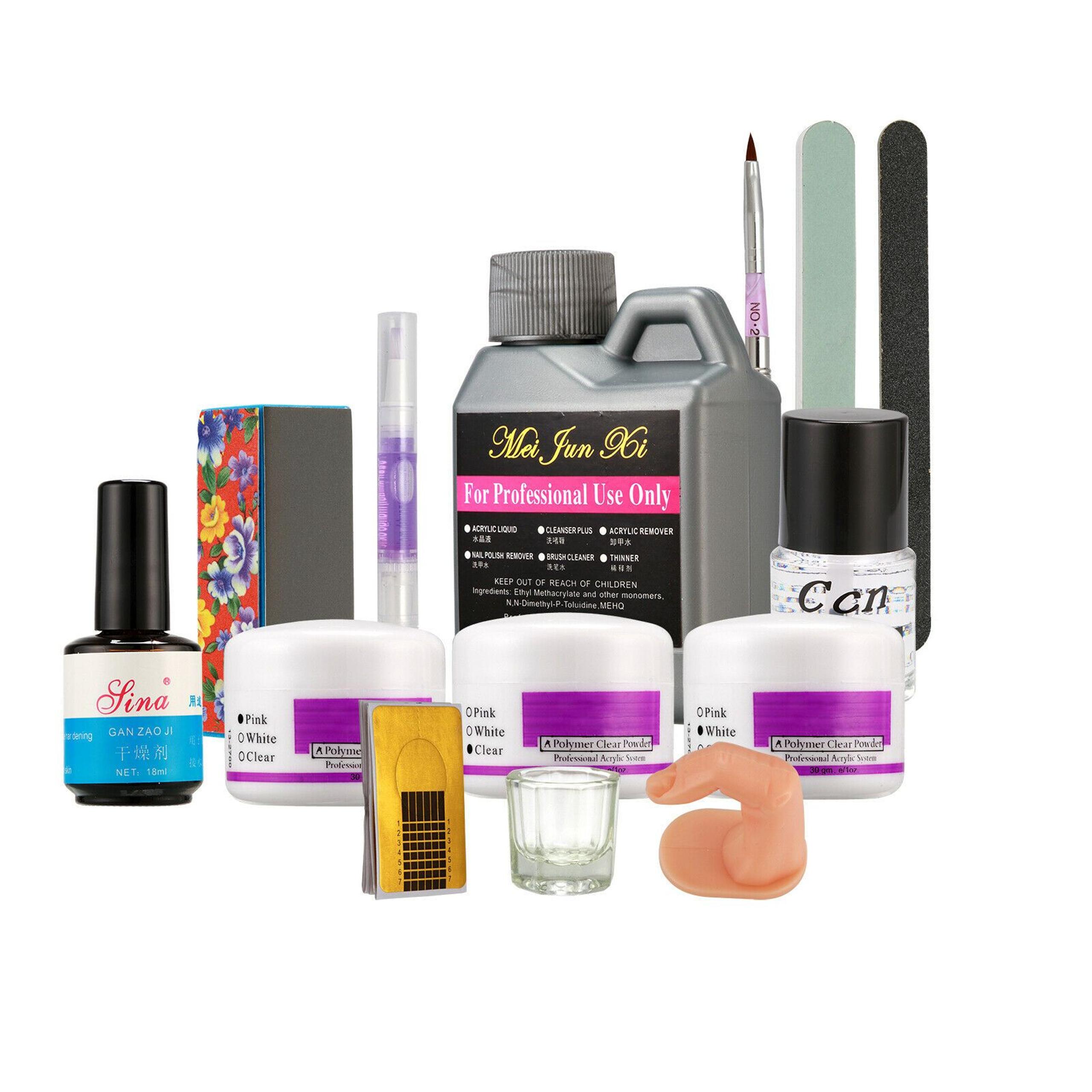 Nail Art Kit 120ml Acrylic Liquid Powder