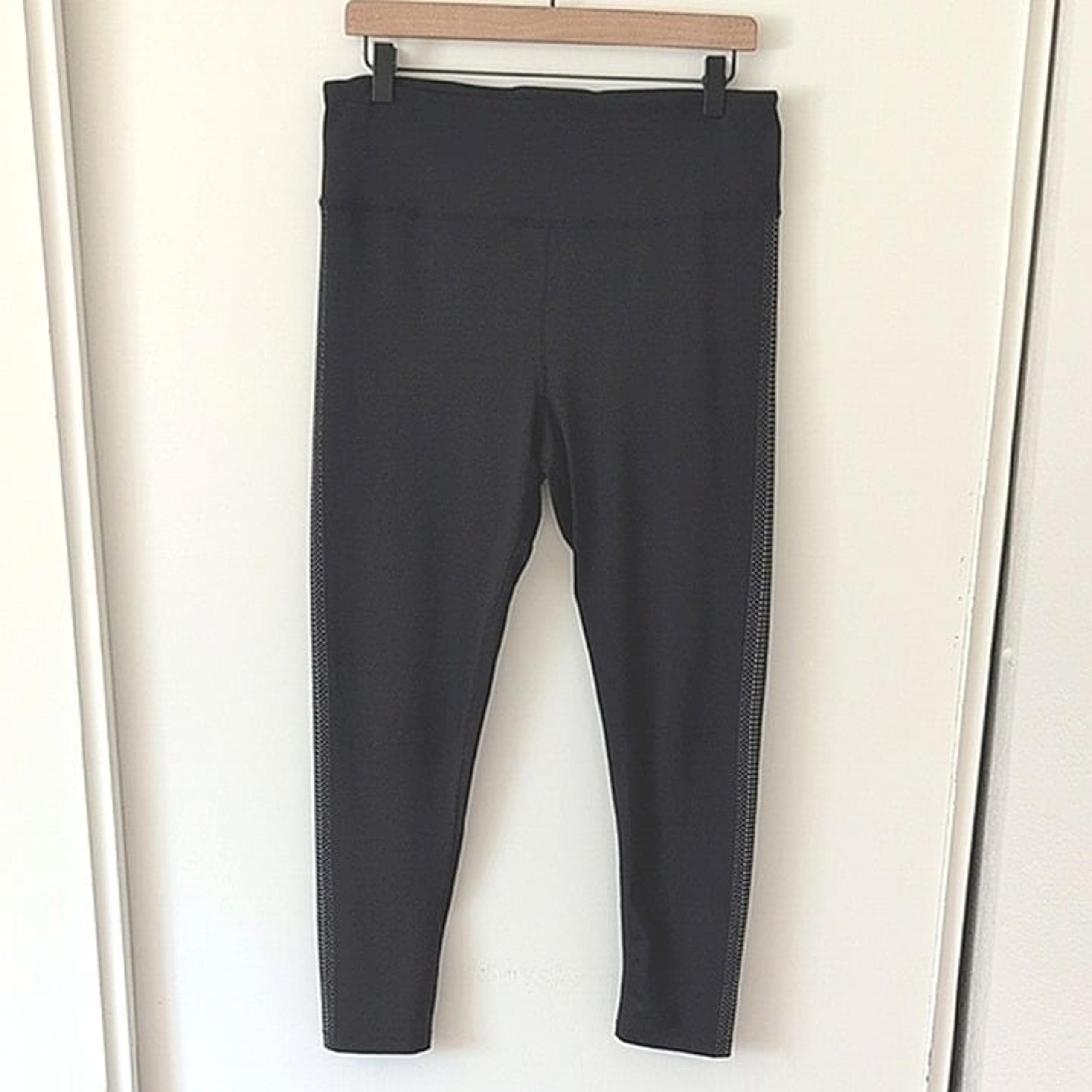Free People Movement Women L High Waisted Leggings Black Workout Yoga Activewear