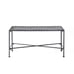 Outdoor Iron Coffee Table, Black
