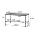 Outdoor Iron Coffee Table, Black