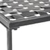 Outdoor Iron Coffee Table, Black
