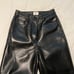 aritzia the melina cropped vegan leather pants
