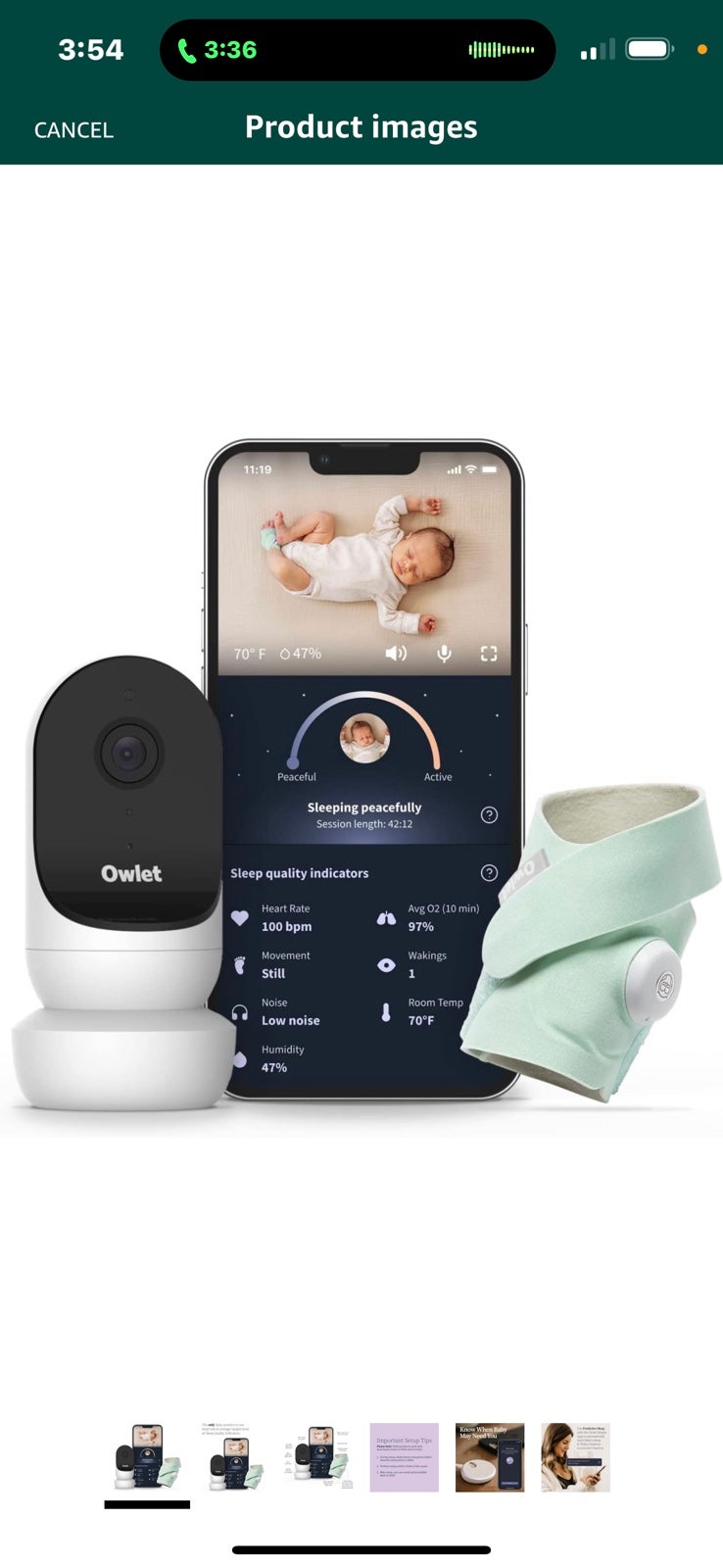 Owlet Dream Duo Smart Sock