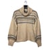 Madewell Somervell Fair Isle Turtleneck Sweater Womends Small Cream Knit Crop