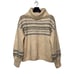Madewell Somervell Fair Isle Turtleneck Sweater Womends Small Cream Knit Crop