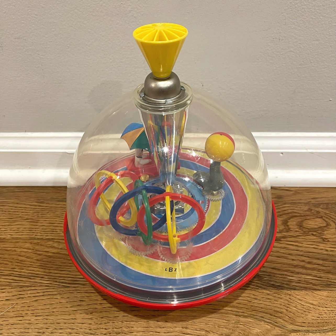 Vintage LBZ Panorama Spinning Top Circus