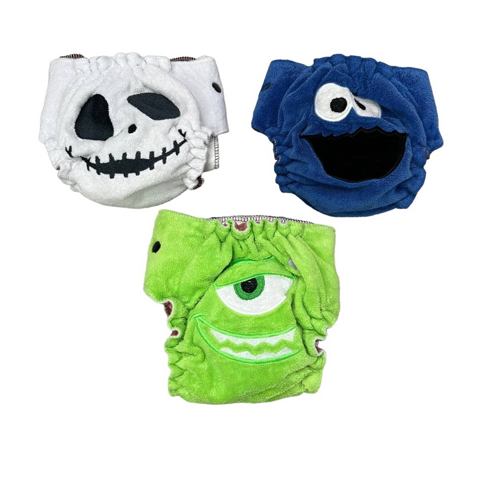 Cloth Diapers Kids Baby Fabric Diapers Skeleton Monsters Inc Cookie Monster