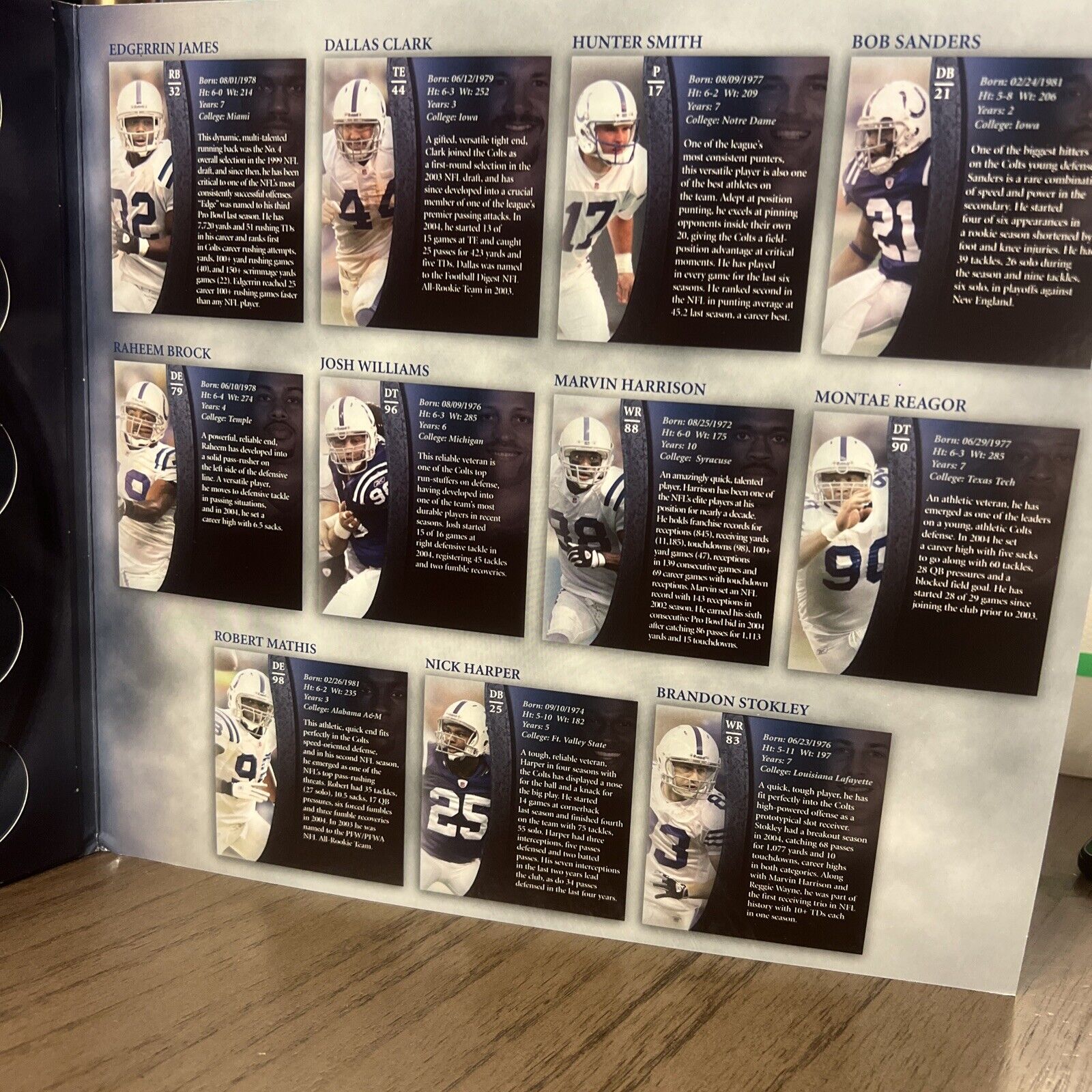 Indianapolis Colts 2005 Medallion Booklet Indystar No Coins Book Only - detail