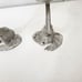 Elephant-Themed Pewter Wine Goblets Pair