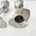 Elephant-Themed Pewter Wine Goblets Pair