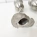 Elephant-Themed Pewter Wine Goblets Pair