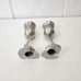 Elephant-Themed Pewter Wine Goblets Pair