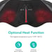 Naipo Shiatsu Back and Neck Massager with Heat Deep Kneading Massage for Neck