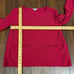 COS Wool Knit Sweater Top Red/Berry Pink 2-Pocket Long Sleeve