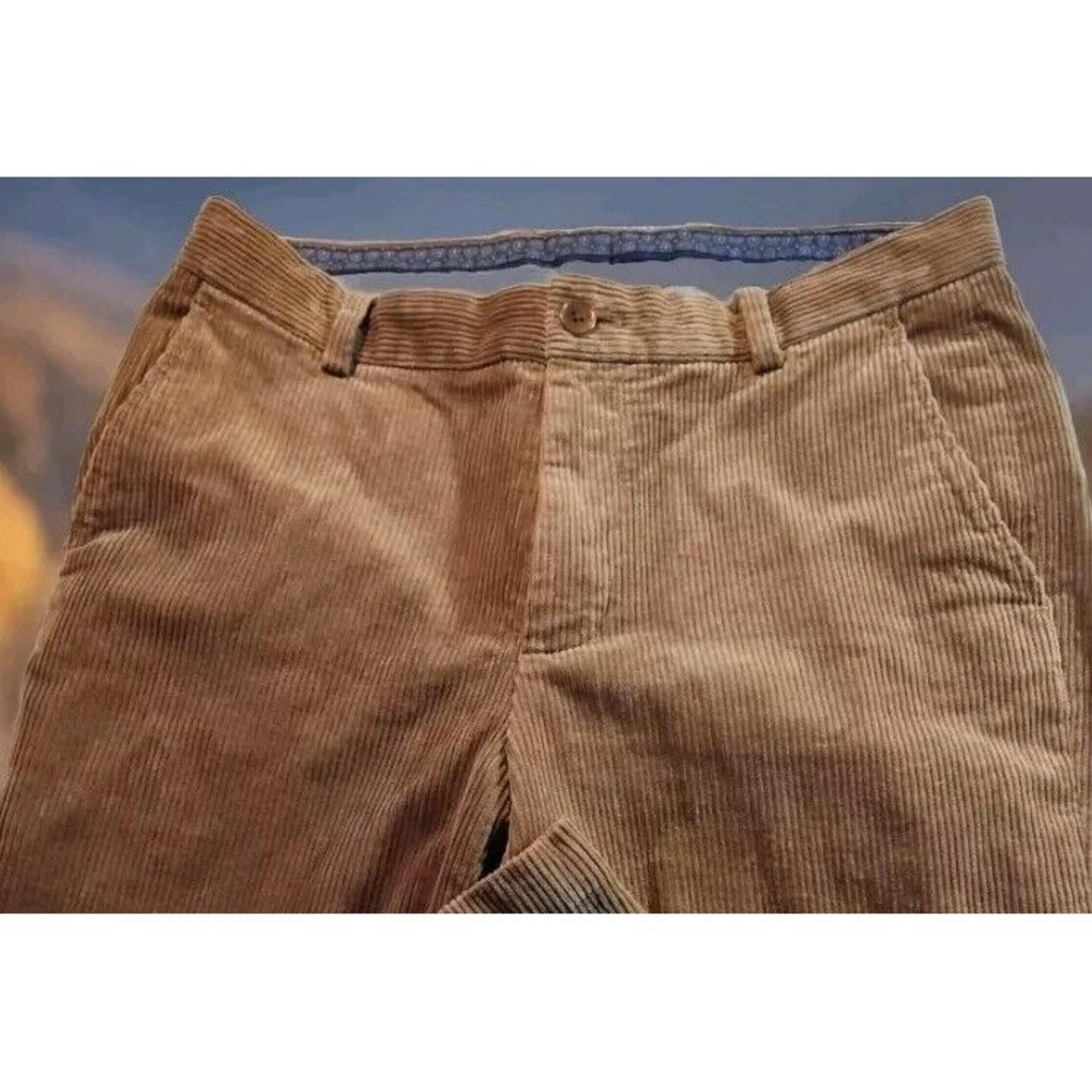 Brooks Brothers Men's 32x30 Brown Corduroy Cotton/Spandex VTG Pants 1121