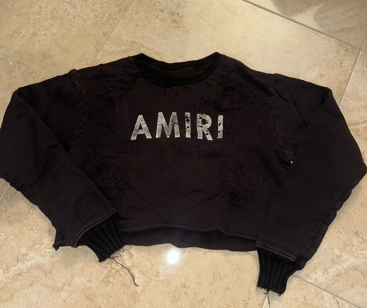 Amiri Cropped Sweatshirt