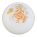 Domed Ceiling Shade Hand Painted 1930s Frosted Glass Dome Vintage Light Flowers