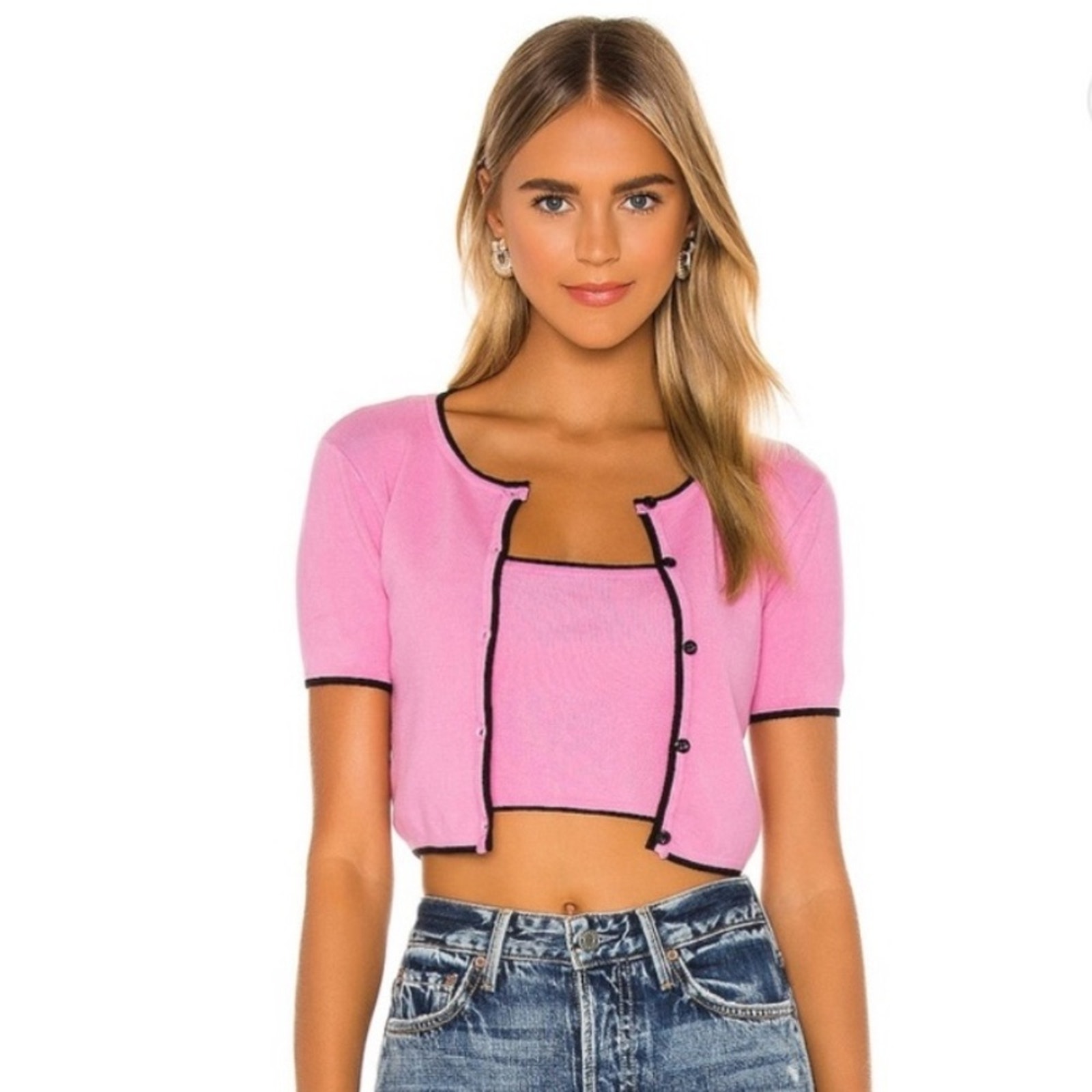 NWT Majorelle Amy Cardi Set in Pink Size XS