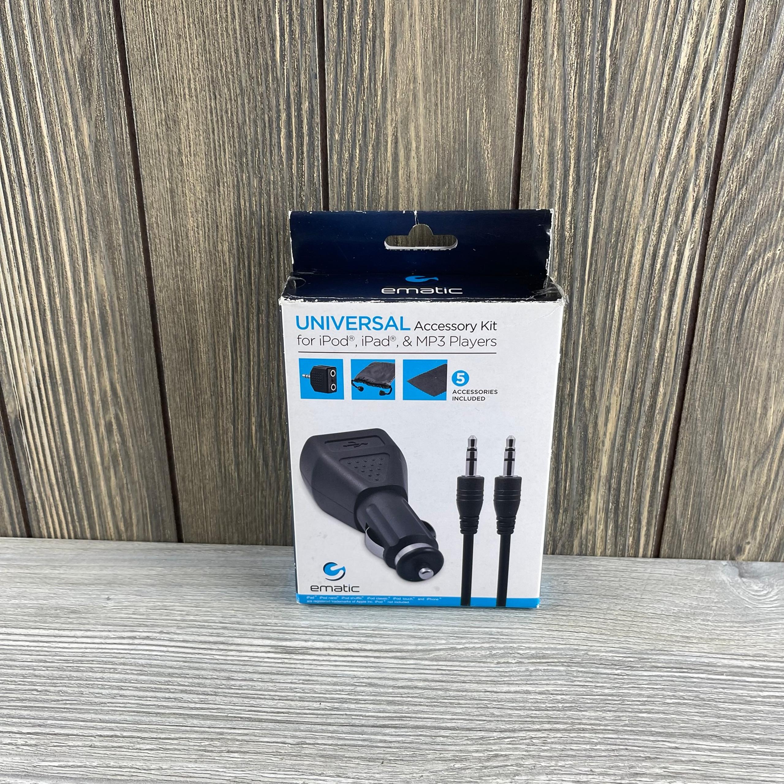 Ematic 5-In-1 Universal Accessory Kit for iPod iPad and MP3 Players New