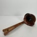 Hand Thrown Pottery Ladle Brown Blue Glaze Rustic Farmhouse Spoon Serveware vtg