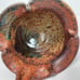 Hand Thrown Pottery Ladle Brown Blue Glaze Rustic Farmhouse Spoon Serveware vtg