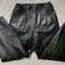 Vintage Suzelle Black Leather Pants