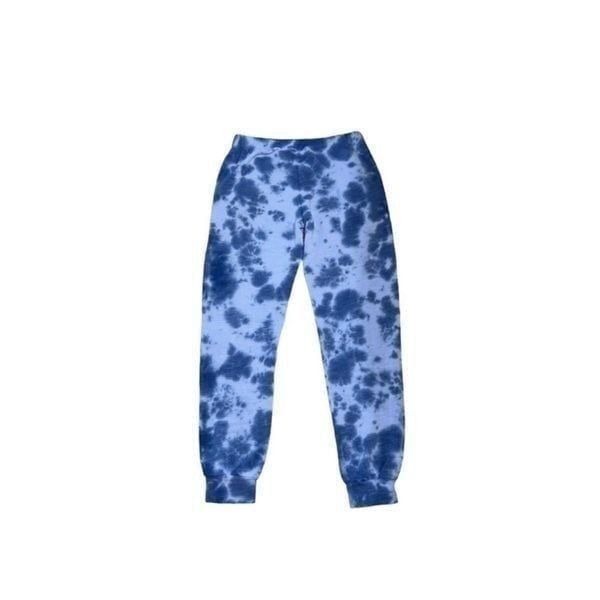 Monrow Tye Dye Blue & White Joggers(Size Small)