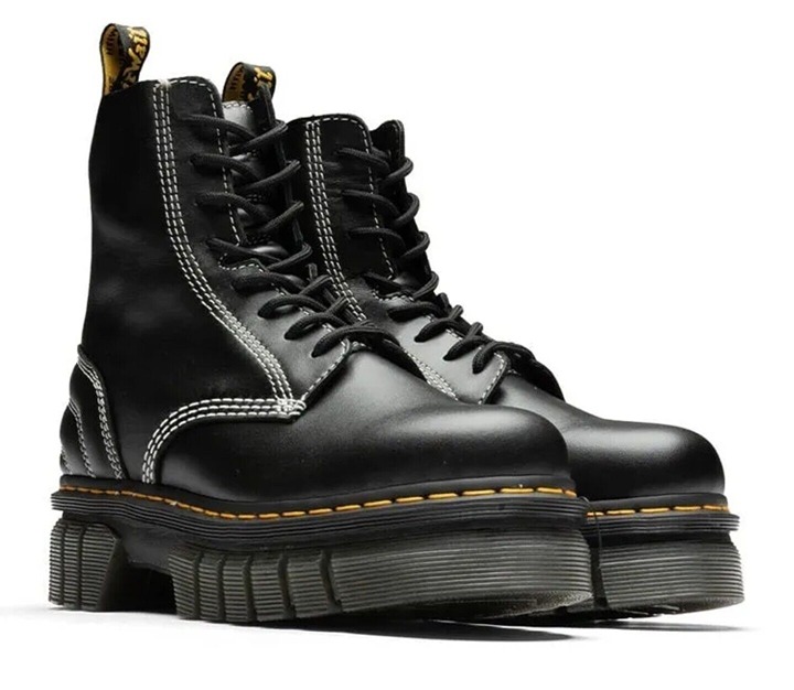Dr. Martens Audrick 8I Quilted Lux Platform Boots - Women's US Size 6