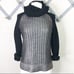Revolve Leo & Sage Silver & black metallic coated Cowl neck sweater