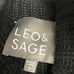 Revolve Leo & Sage Silver & black metallic coated Cowl neck sweater