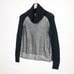 Revolve Leo & Sage Silver & black metallic coated Cowl neck sweater