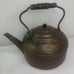 Vintage Solid Copper Tea Kettle Whistle Large Pot Wood Handle