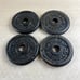Weider Barbell ~ 3 LB.~ 1.4 KG Weight Plates 1 Hole ~ Set of 4 ~ 12lbs Total
