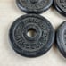Weider Barbell ~ 3 LB.~ 1.4 KG Weight Plates 1 Hole ~ Set of 4 ~ 12lbs Total