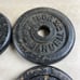 Weider Barbell ~ 3 LB.~ 1.4 KG Weight Plates 1 Hole ~ Set of 4 ~ 12lbs Total