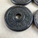 Weider Barbell ~ 3 LB.~ 1.4 KG Weight Plates 1 Hole ~ Set of 4 ~ 12lbs Total