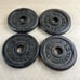 Weider Barbell ~ 3 LB.~ 1.4 KG Weight Plates 1 Hole ~ Set of 4 ~ 12lbs Total
