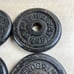 Weider Barbell ~ 3 LB.~ 1.4 KG Weight Plates 1 Hole ~ Set of 4 ~ 12lbs Total