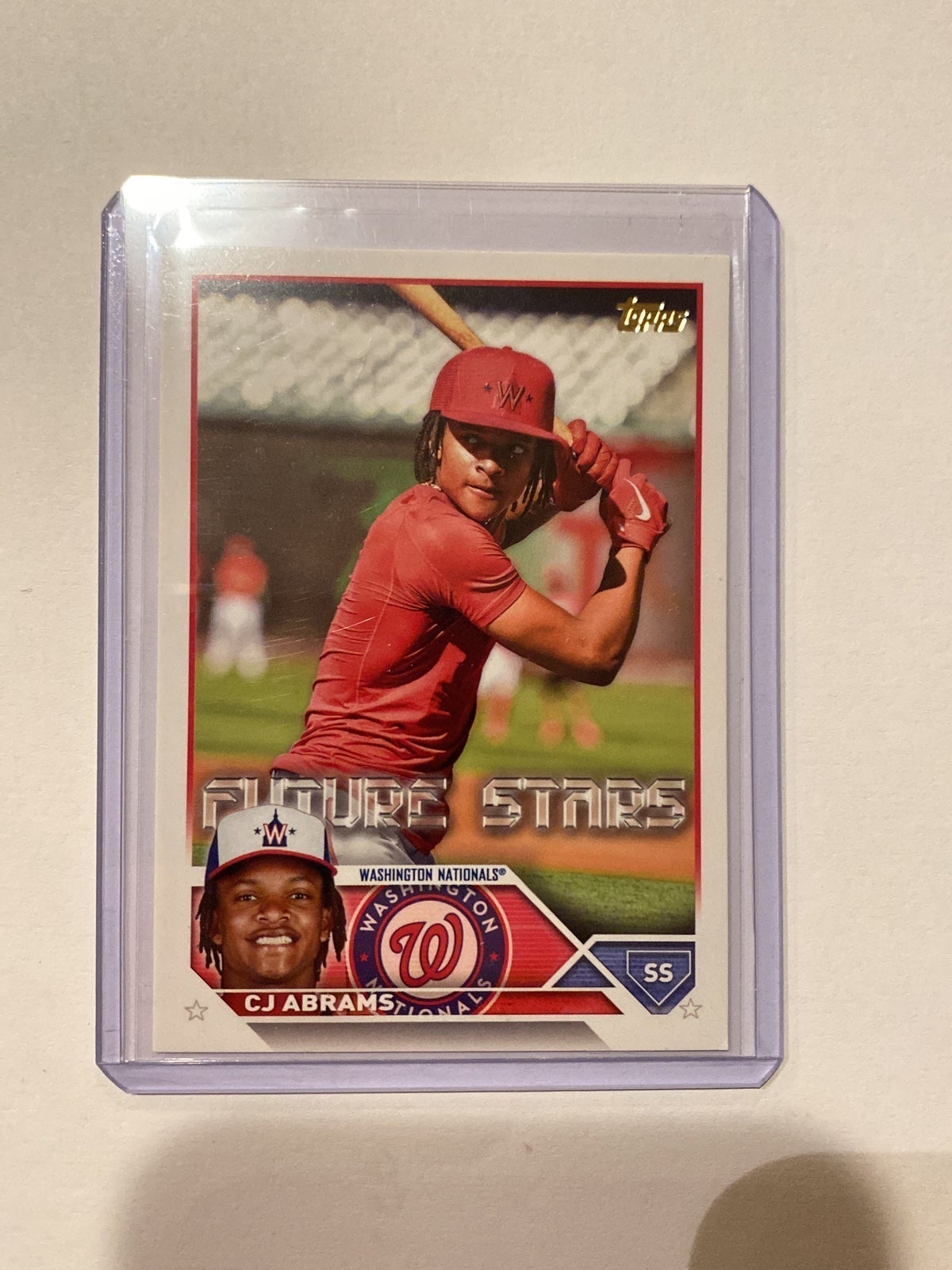 2023 Topps CJ Abrams GOLD MIRROR IMAGE VARIATION SSP Future Stars *rare*